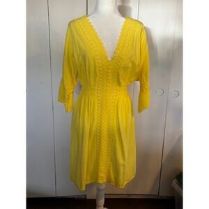 SeaSpice Resort Wear Size XXL Women's 100% Cotton Yellow Dress